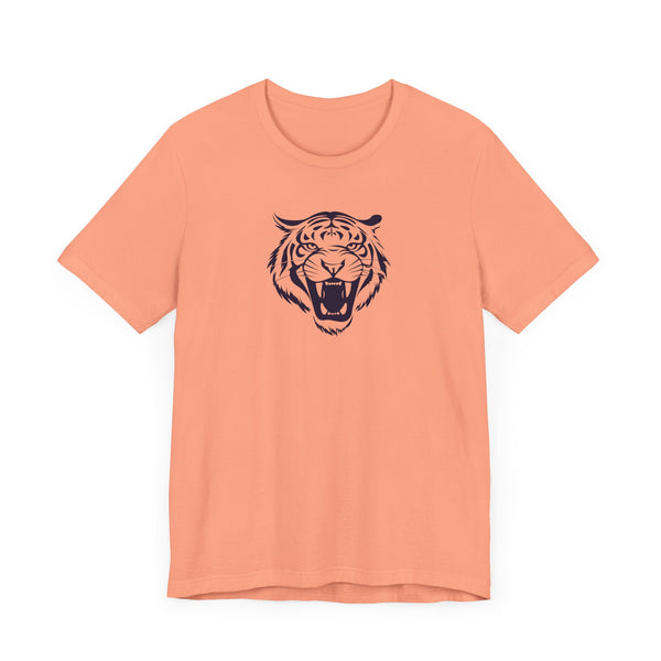 Navy Blue Tiger Spirit Unisex Tee - Fierce Tiger & Fugitive Graphic