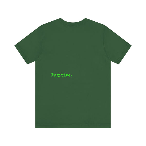 Unisex Neon Green Skull Graphic Tee - "Fugitive"