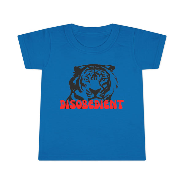Disobedient Tiger Toddler T-Shirt - Fun and Playful Kids' Apparel