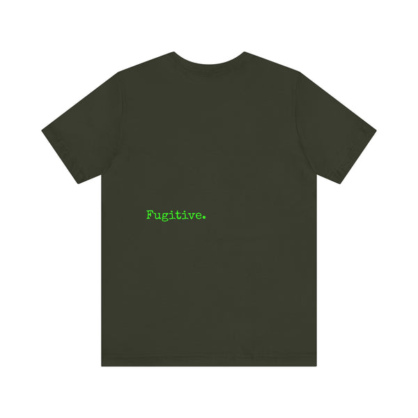 Unisex Neon Green Skull Graphic Tee - "Fugitive"