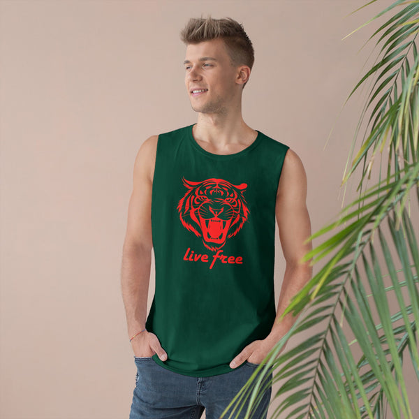 Live Free Unisex Tiger Tank Top
