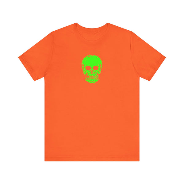 Fugitive Neon Lime Skull Tee - Unisex Jersey Short Sleeve T-Shirt