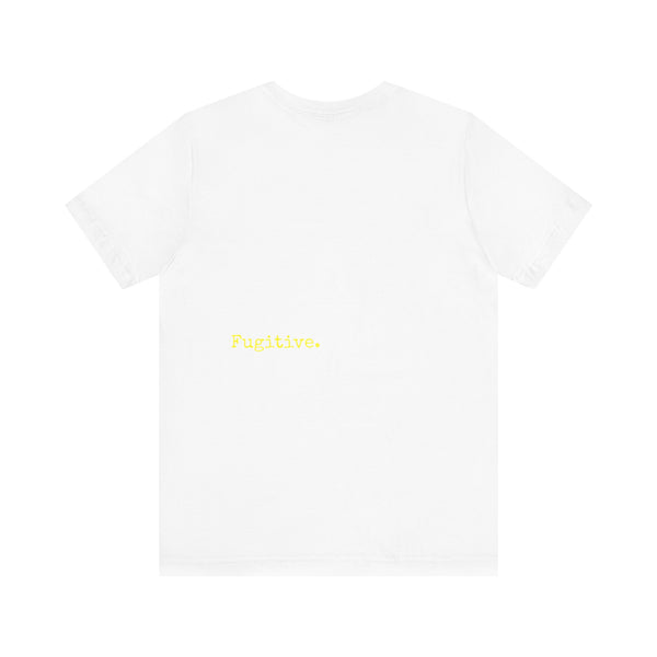 Neon Yellow Skull Graphic Unisex Tee - 'Fugitive.' Statement T-Shirt