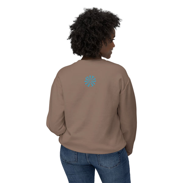 Unisex Lightweight Crewneck Sweatshirt - 'Live Free' Tiger Design
