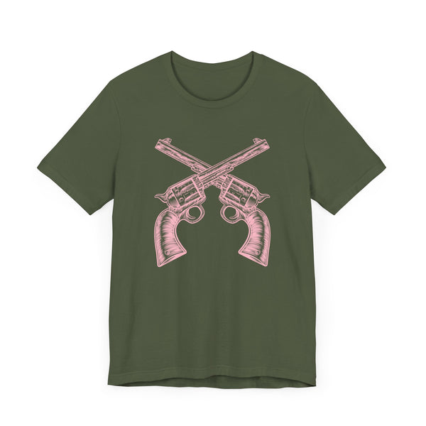 FUGITIVE TEES | COTTON CANDY HANDGUNS OUTLAW SHIRT