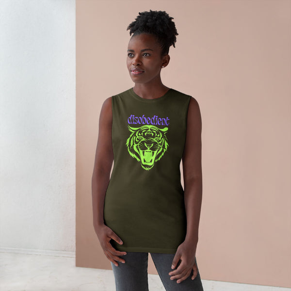 Disobedient Tiger Graphic Unisex Tank Top - Perfect for Summer Adventures