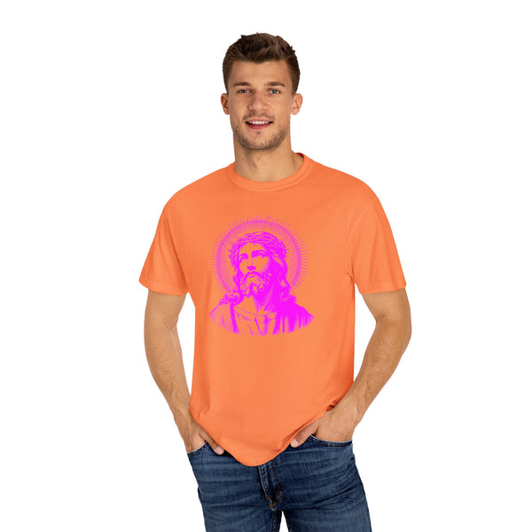 FUGITIVE TEES | SACRED NEON MAGENTA JESUS FREQUENCY TEE