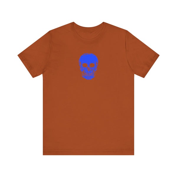 FUGITIVE TEES - NEON BLUE MINI SKULL TEE