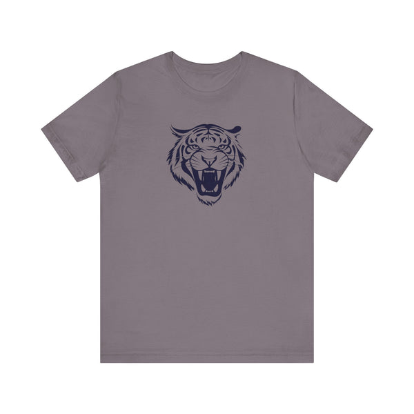 Dark Navy Blue Fugitive Tiger Graphic Tee - Unisex Jersey Short Sleeve Shirt