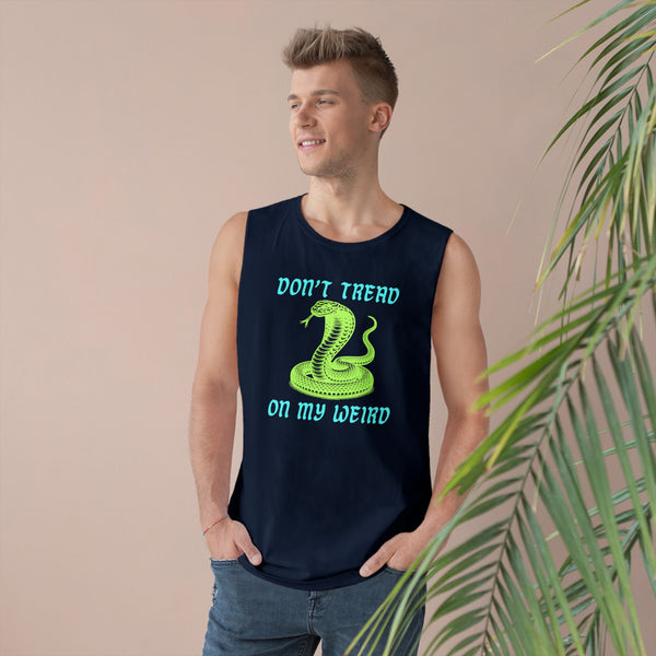 Unisex Snake Print Tank - "Don't Tread on My Weird" - Casual Summer Wear