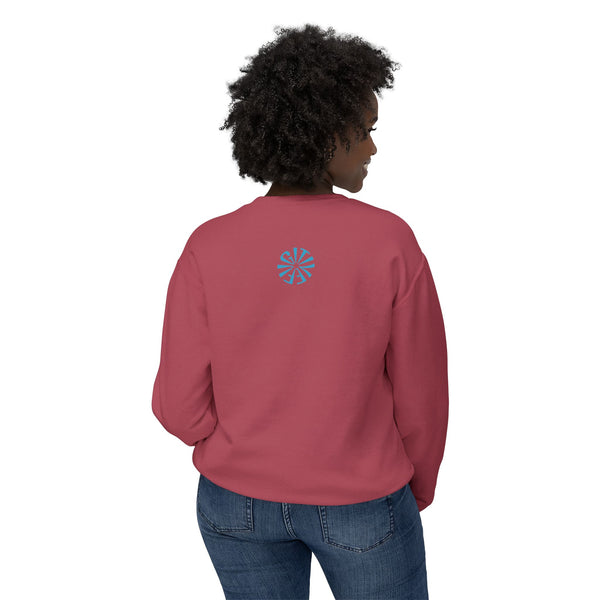 Unisex Lightweight Crewneck Sweatshirt - 'Live Free' Tiger Design