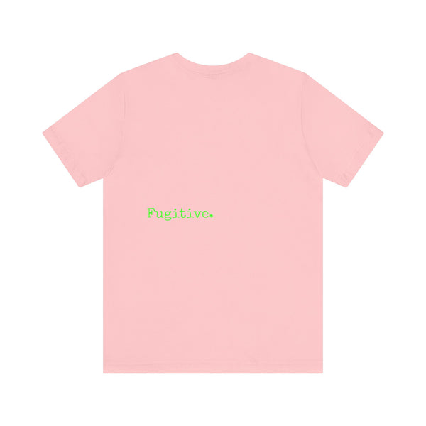 Fugitive Neon Green Skull Graphic Tee - Unisex Jersey Short Sleeve T-Shirt