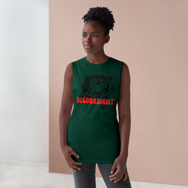 Unisex Disobedient Tiger Tank Top - Bold Graphic Sleeveless Tee for Casual Style