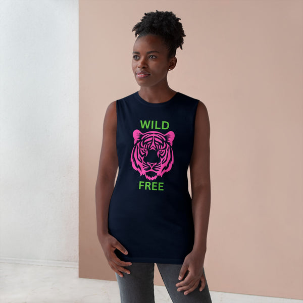 Wild & Free Unisex Tank Top - Vibrant Tiger Design