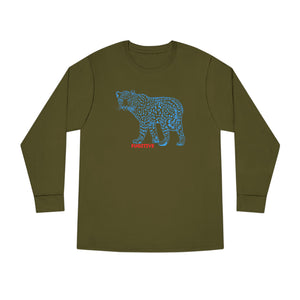 Fugitive Leopard Long Sleeve Crewneck Tee - Trendy Casual Wear