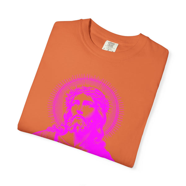 FUGITIVE TEES | SACRED NEON MAGENTA JESUS FREQUENCY TEE