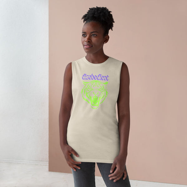 Disobedient Tiger Graphic Unisex Tank Top - Perfect for Summer Adventures