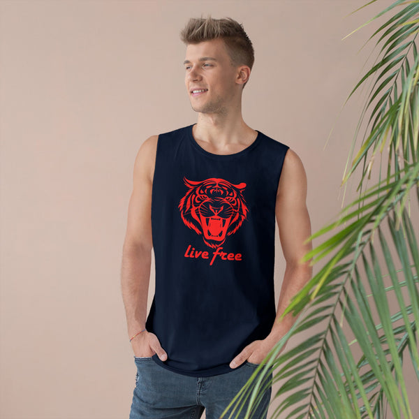 Live Free Tiger Unisex Tank Top