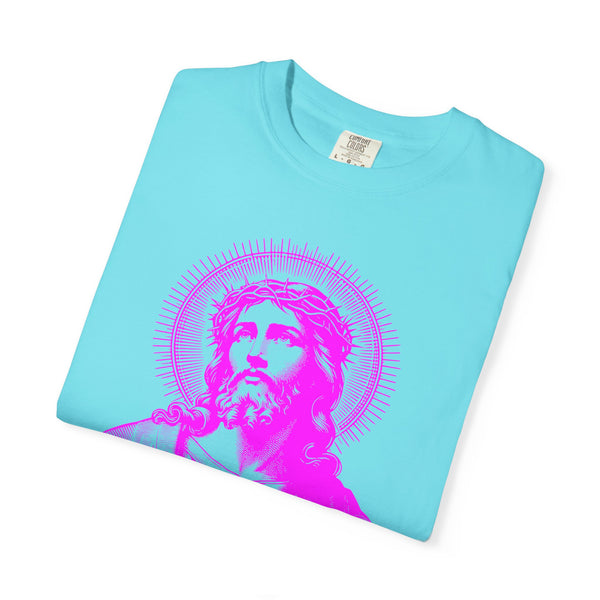 FUGITIVE TEES | SACRED NEON MAGENTA JESUS FREQUENCY TEE