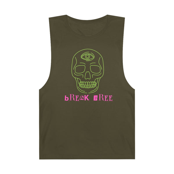Unisex Barnard Tank - Bohemian Skull Graphic Tee for Festival Vibes