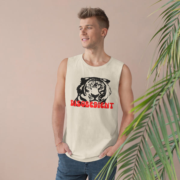 Unisex Disobedient Tiger Tank Top - Bold Graphic Sleeveless Tee for Casual Style