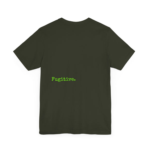 Lime Green Neon Skull Graphic Tee - Fugitive Statement Unisex Jersey Shirt