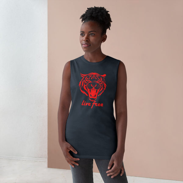 Live Free Unisex Tiger Tank Top