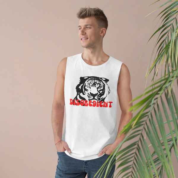 Unisex Disobedient Tiger Tank Top - Bold Graphic Sleeveless Tee for Casual Style