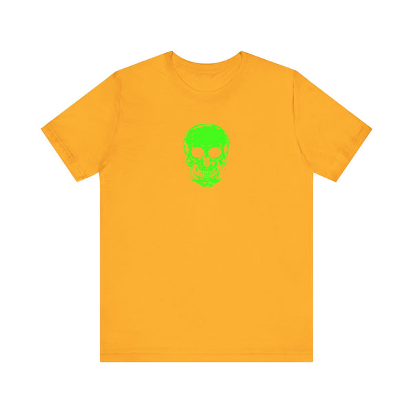 Fugitive Neon Lime Skull Tee - Unisex Jersey Short Sleeve T-Shirt
