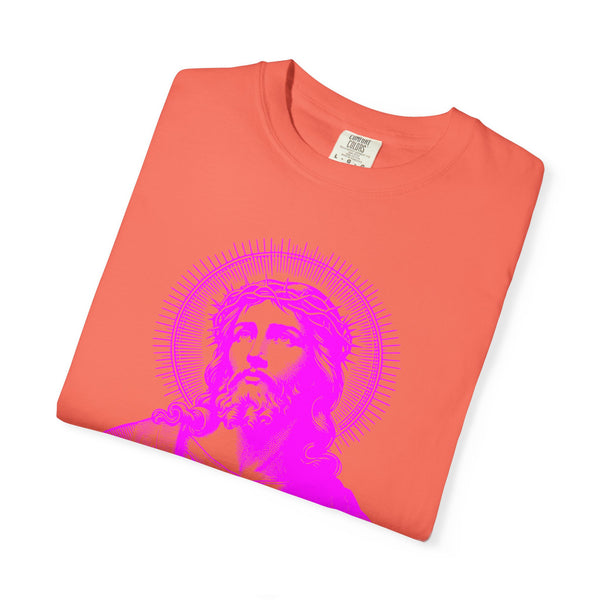 FUGITIVE TEES | SACRED NEON MAGENTA JESUS FREQUENCY TEE