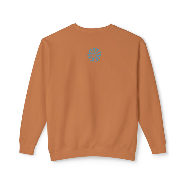 Unisex Lightweight Crewneck Sweatshirt - 'Live Free' Tiger Design