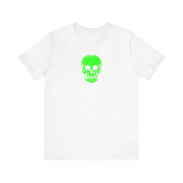 Fugitive Neon Lime Skull Tee - Unisex Jersey Short Sleeve T-Shirt