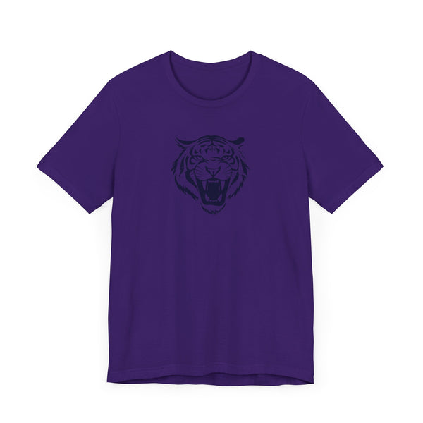 Navy Blue Tiger Spirit Unisex Tee - Fierce Tiger & Fugitive Graphic