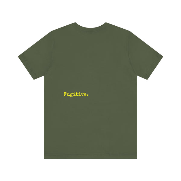 Neon Yellow Skull Graphic Unisex Tee - 'Fugitive.' Statement T-Shirt