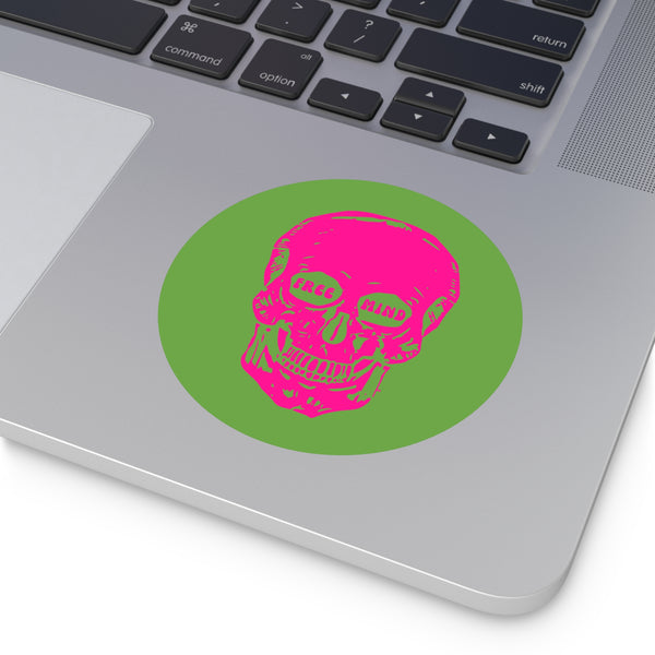 Bold "Free Mind" Round Vinyl Stickers - Funky Decor for Creative Souls
