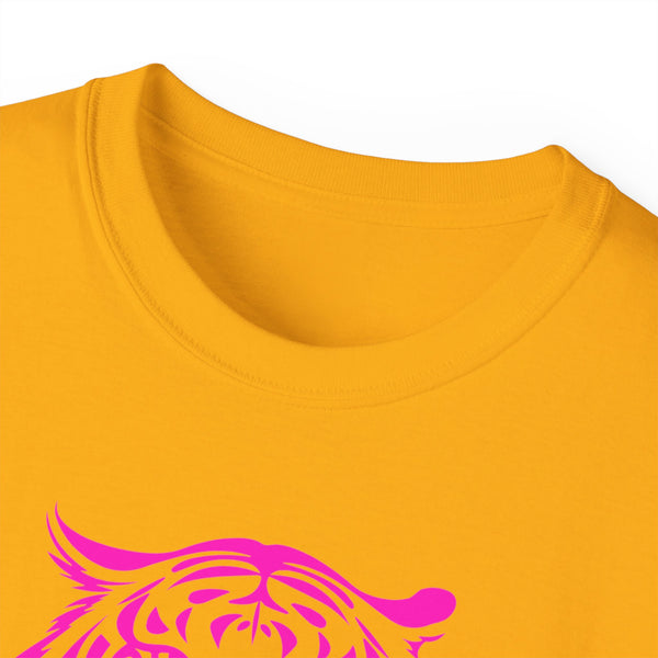 Neon Pink Live Free Tiger Graphic Tee - Unisex Ultra Cotton T-Shirt