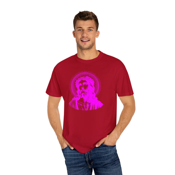 FUGITIVE TEES | SACRED NEON MAGENTA JESUS FREQUENCY TEE
