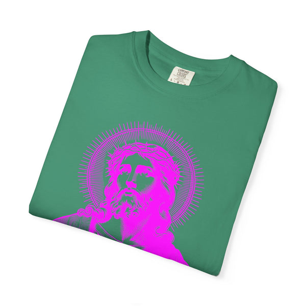 FUGITIVE TEES | SACRED NEON MAGENTA JESUS FREQUENCY TEE