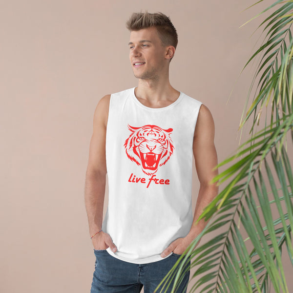 Live Free Unisex Tiger Tank Top