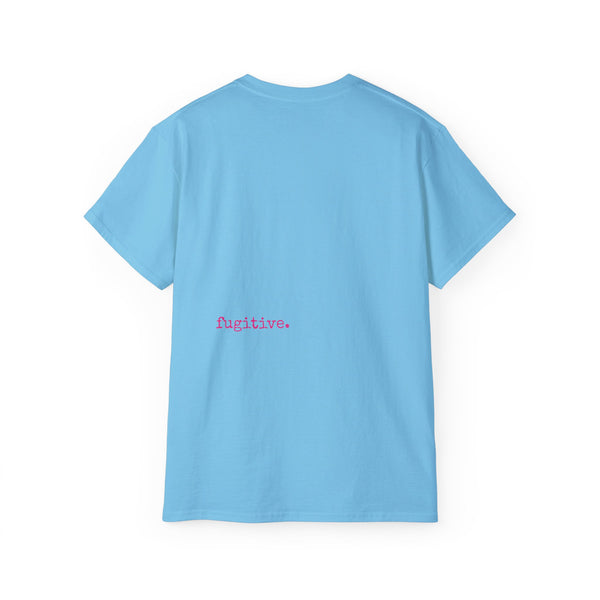 Fugitive Tees- Pink “Live Free” Jumbo Retro Roaring Tiger Head Graphic Tee
