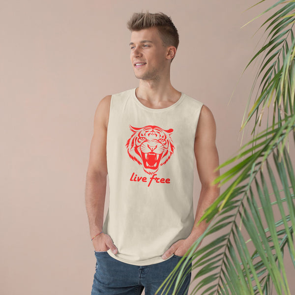 Live Free Tiger Unisex Tank Top