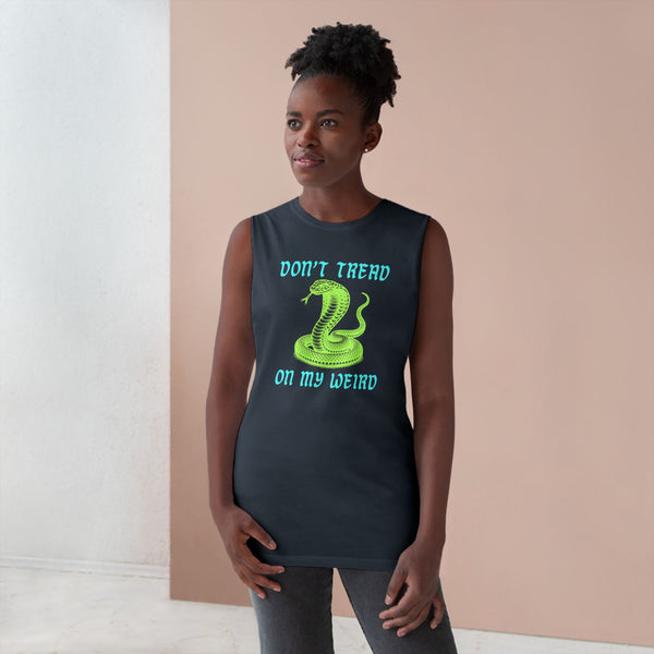 Unisex Snake Print Tank - "Don't Tread on My Weird" - Casual Summer Wear