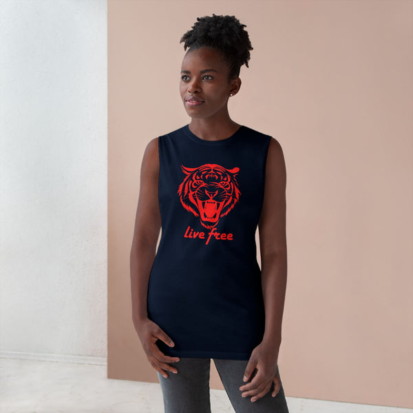 Live Free Unisex Tiger Tank Top