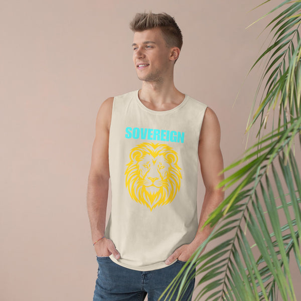 Sovereign Lion Unisex Tank Top - Bold Design for Summer Vibes