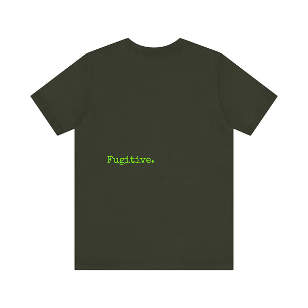 Lime Green Neon Skull Graphic Tee - Fugitive Statement Unisex Jersey Shirt