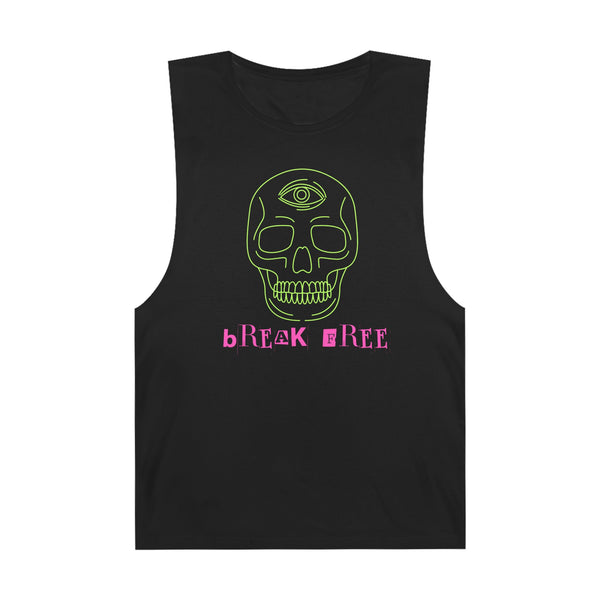 Unisex Barnard Tank - Bohemian Skull Graphic Tee for Festival Vibes