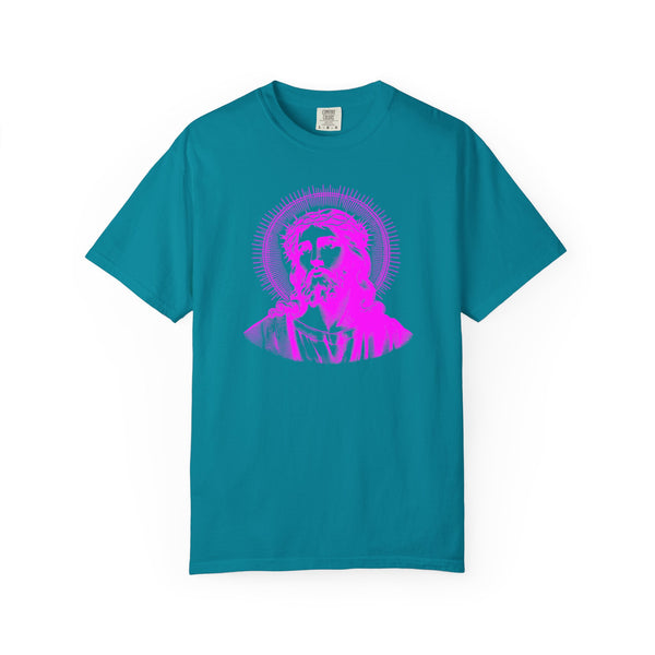 FUGITIVE TEES | SACRED NEON MAGENTA JESUS FREQUENCY TEE
