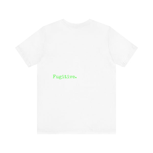 Fugitive Neon Green Skull Graphic Tee - Unisex Jersey Short Sleeve T-Shirt