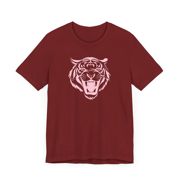 Patel Pink Fierce Tiger Graphic Tee - Unisex Jersey Short Sleeve Shirt