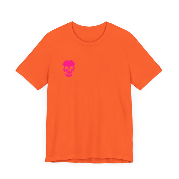 FUGITIVE TEES | NEON PINK MINI SKULL TEE